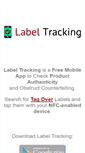Mobile Screenshot of labeltracking.com